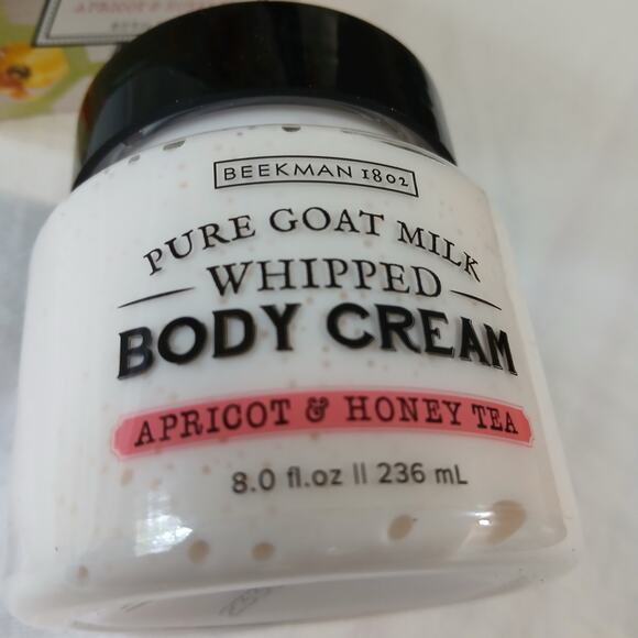 Beekman 1802 APRICOT & HONEY TEA 8 oz whipped body cream pure goat milk NIB - Picture 6 of 6